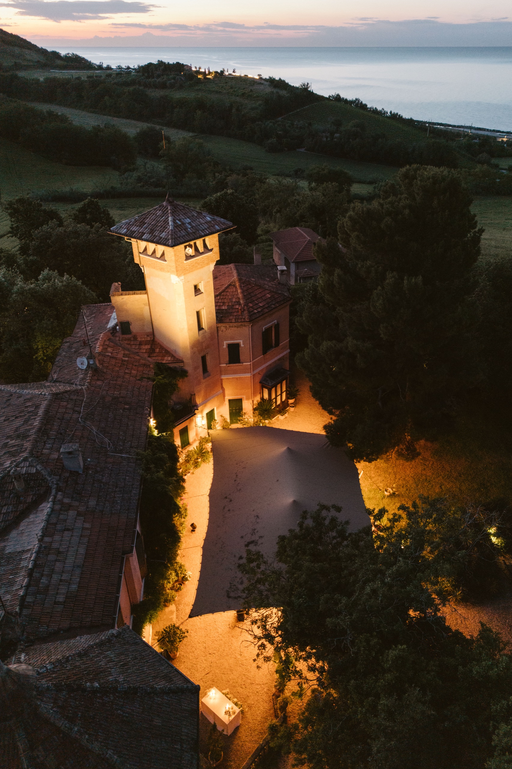 Villa Giulia на закате